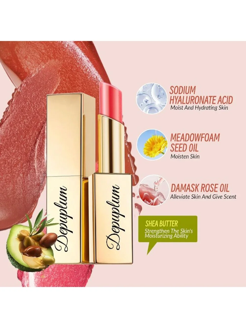 Women's B-ZG108 P Glow Reviver Moisture Lip Gloss Creamy Tinted Lip Balm